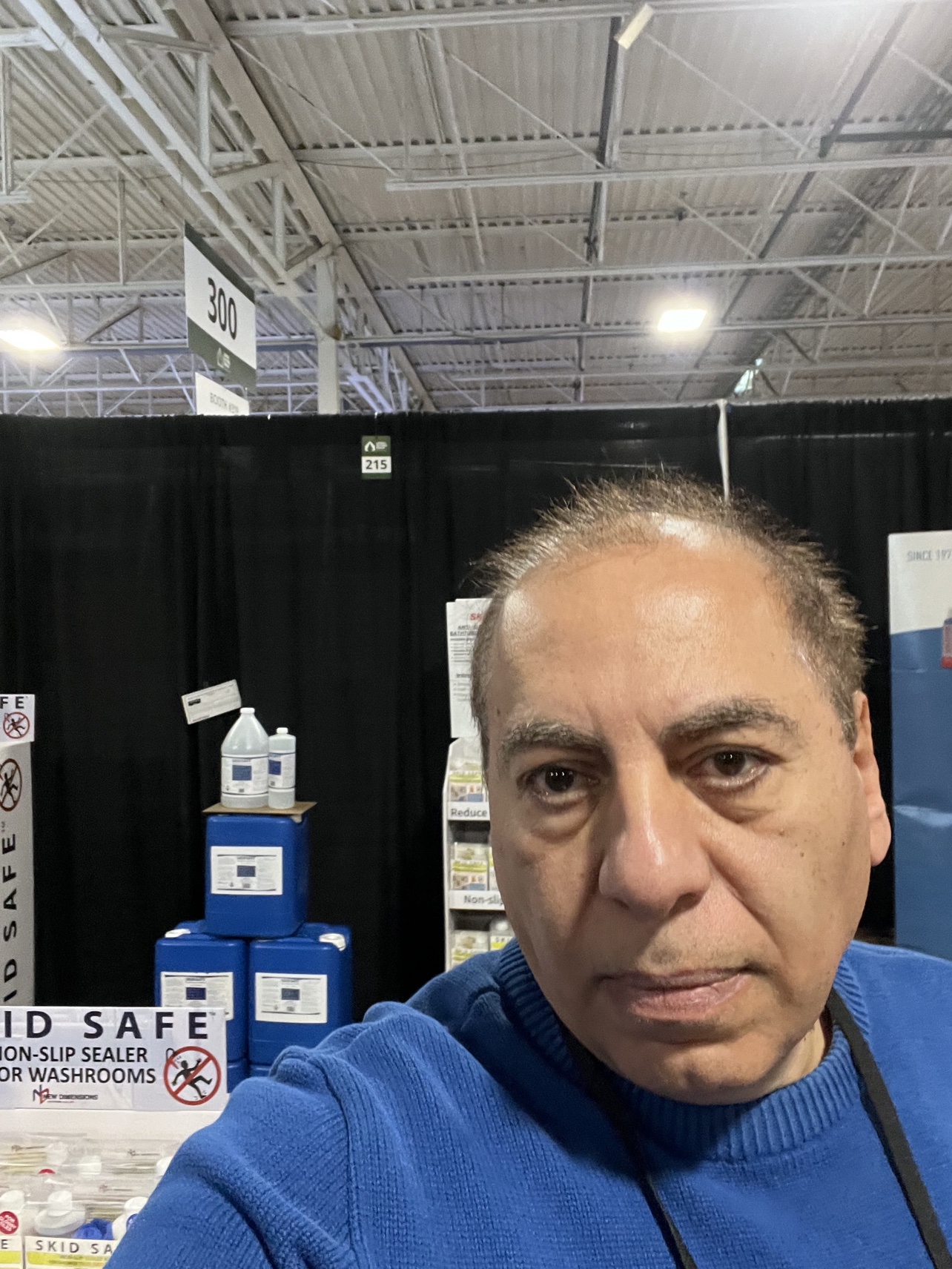 Barkah Barcor at a New Dimensions trade show booth